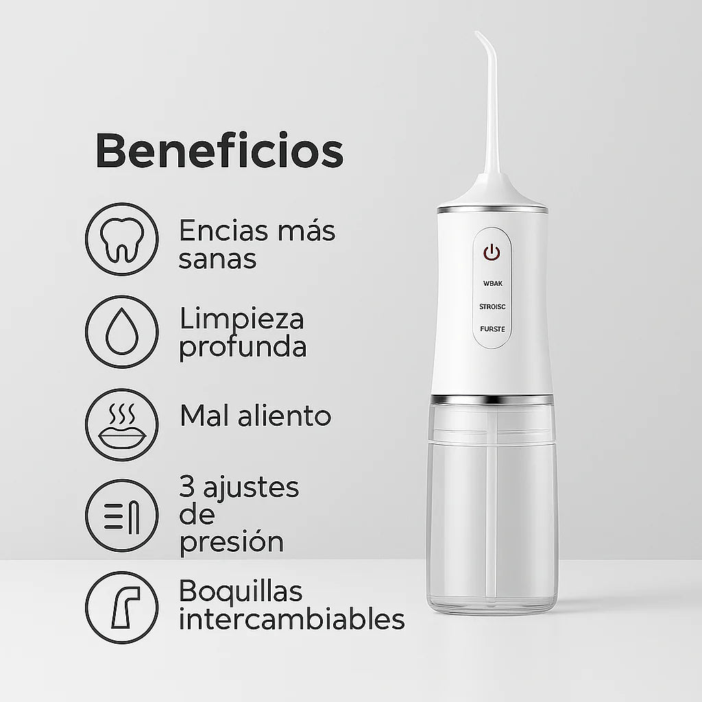 Irrigador Bucal 🦷 Elimina PLACA y MAL ALIENTO